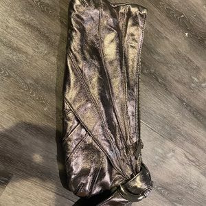 Kooba pewter leather clutch